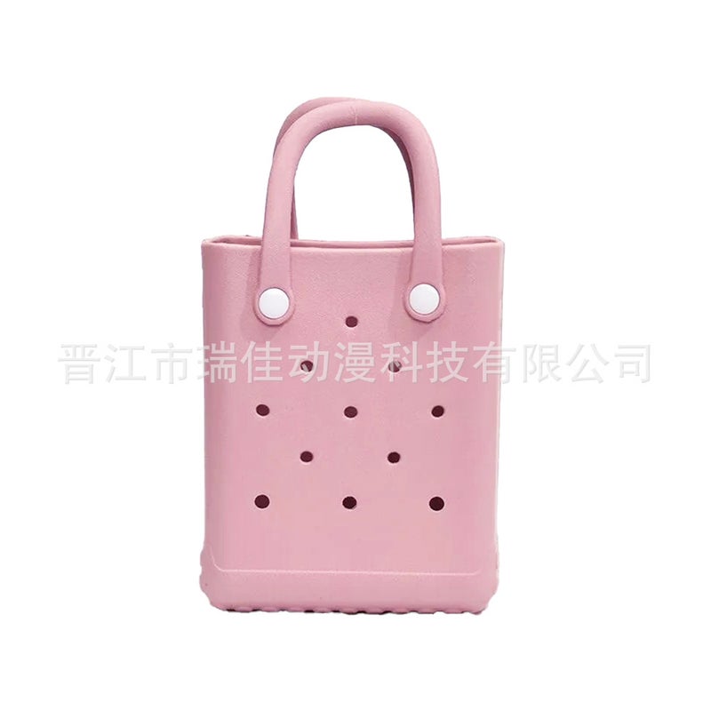 New Ins-Style Eva Hole Bag, Diy Jewelry Handbag, Beach Bag, Korean-Style Mini Portable Handbag - Image 1